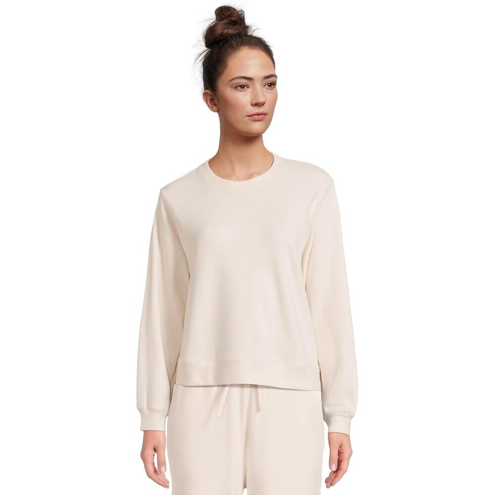 Barefoot Dreams Malibu Sweatshirt Women's XL Sand Dune Long Sleeve Cozy RED1283